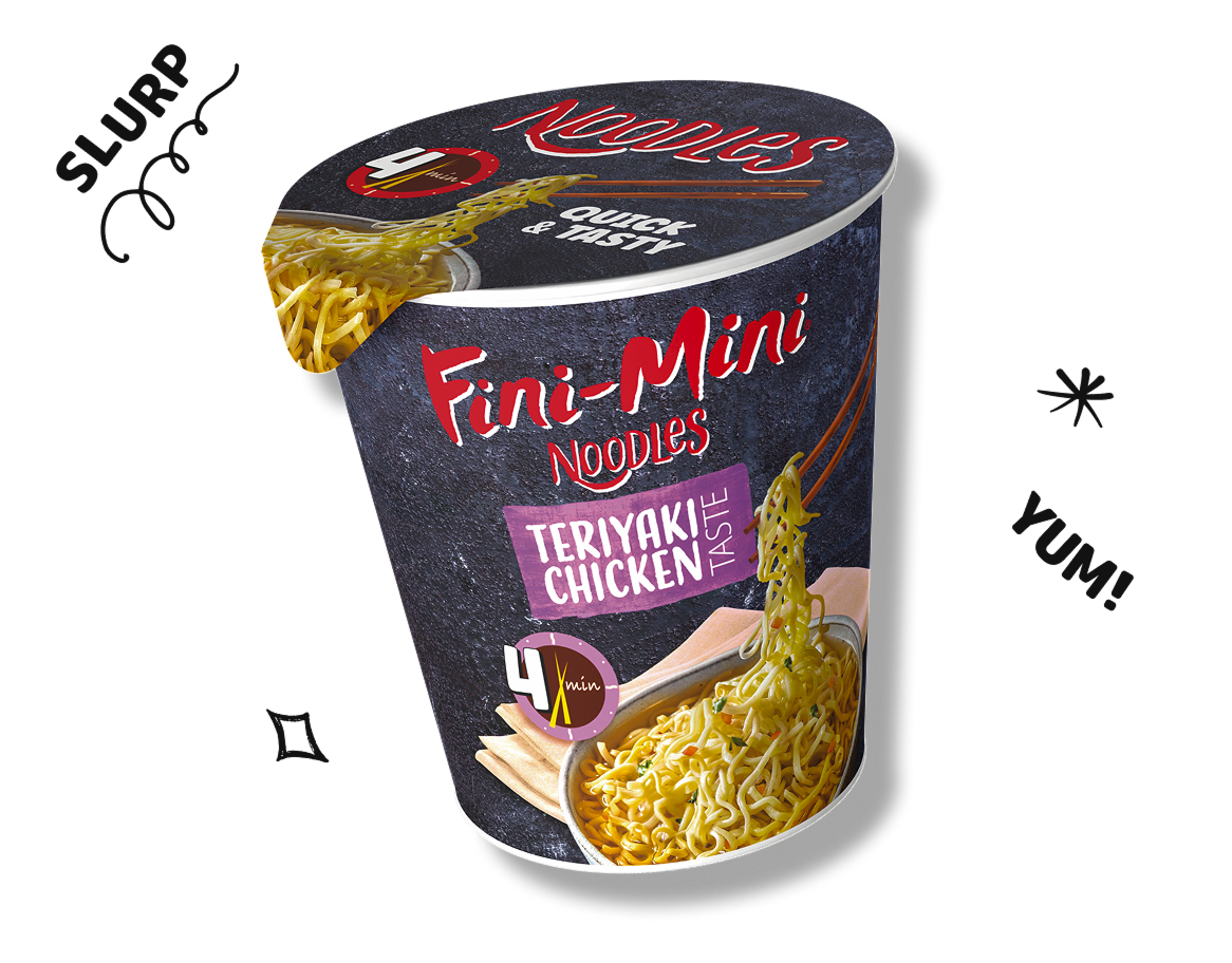 Noodles u čašici Teriyaki chicken