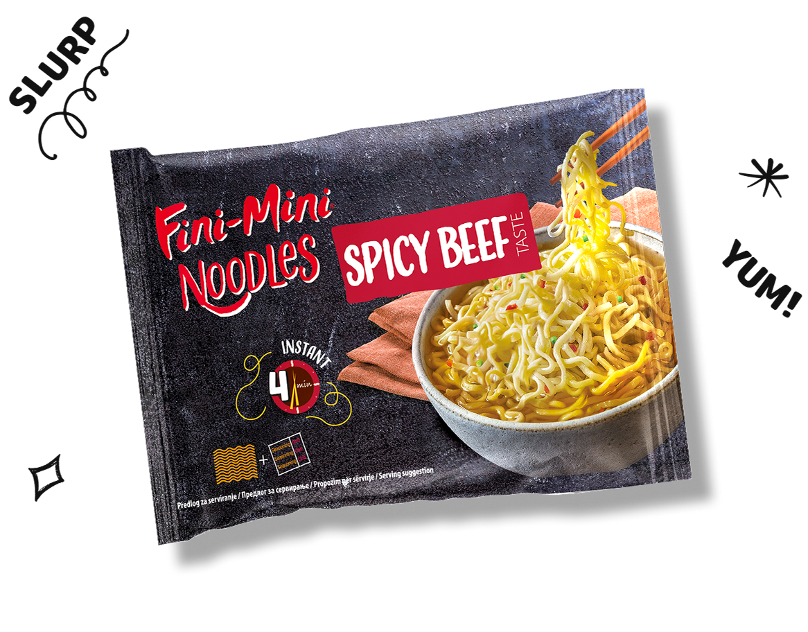 Fini-Mini Noodles Spicy beef